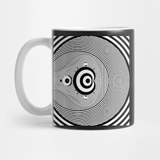 Monochrome Mandelbrot Mug